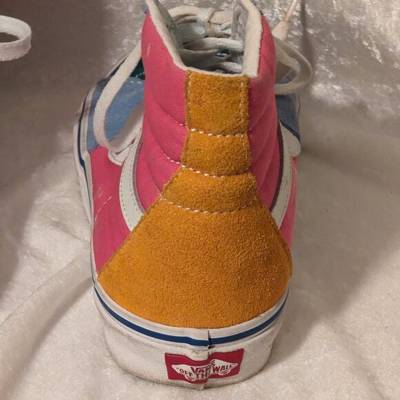 Classic Vans SK 8-HI Colorblock Skateboard Shoes Size 7.5 - Picture 6 of 12